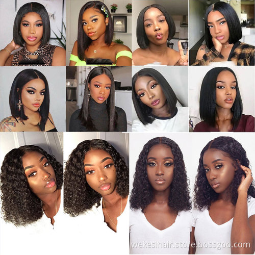 29$ Only! 8-14inch Virgin Cuticle Aligned Brazilian Human Hair 4x4 Closure Wig,Wholesale Price Short Bob Wigs For Black Women